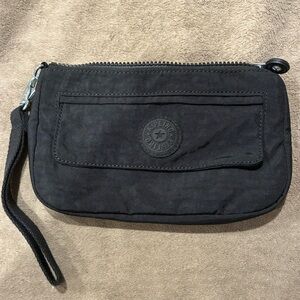 Kipling Black Wristlet with Front Pocket